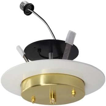 Jolux 56 Recessed Can Light Conversion Kit to Pendant,Instant Convert Recessed Light to Pendant Light,Ideal for Kitchen,Bedroom,Livingroom,Island,Gold-1 Pack