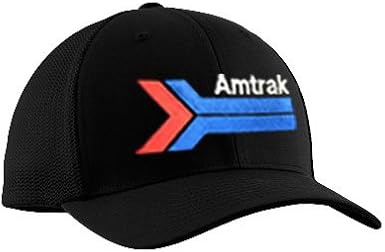 Amtrak Arrow Embroidered Hat [hat221] Black