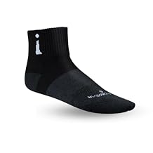 Incrediwear Active Socks Quarter Socks and Athletic Socks for Men and Women (Black, Medium)