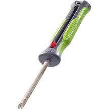 Smiths Mr. Crappie 51195 Fish Pick and Hook Sharpener Retractable Sharpening Rod Diamond Hook Sharpening Groove Fish Hook Remover Knife Sharpener Ergonomic Handle Fishing Accessory