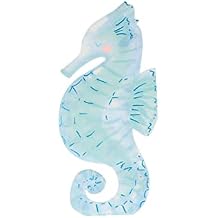 Meri Meri Seahorse Napkins, Disposable Paper Napkins, 3-Ply Paper, Under the Sea and Mermaid Party Decor, Ocean Colors, Pack of 16