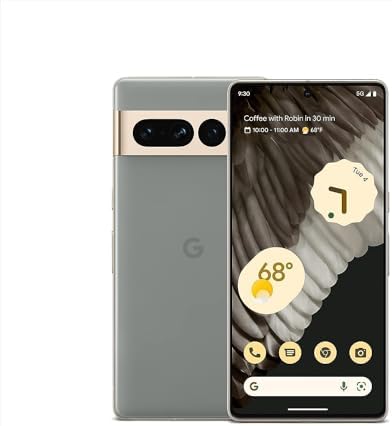 Google Pixel 7 Pro 5G, US Version, 128GB, Hazel - Unlocked Renewed