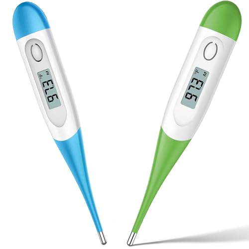 Bundle of Digital Thermometer for Adults, Digital Oral Thermometer for Fever