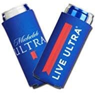 2019 Michelob Ultra Slim Line Can Cooler -2 PACK Coolie LIVE ULTRA