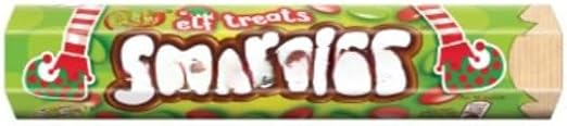 Elf Treats Milk Chocolate Giant Tube 120g (Pack of 2) Tasty Treat Delicious Perfect For Sharing With Friends And Family