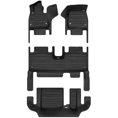 TuxMat - for Mercedes-Benz EQS 7-Seater SUV 2023-2026 Models - Custom Car Mats - Maximum Coverage, All Weather, Laser Measured - This Full Set Includes 1st, 2nd and 3rd Rows