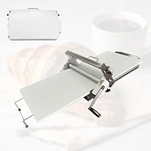 Dough Sheeter Machine,Foldable Manual Dough Rolling Machine with Adjustable Thickness 0-25mm,Stainless Steel Portable Pastry Roller for Commercial Home Bakery,Puff Pastry & Pizza Dough (40.5"x22.8")