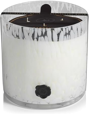 Zodax Apothecary Guild Scented Opal Glass Jar Candle - 128 oz5-Wick - Gardenia