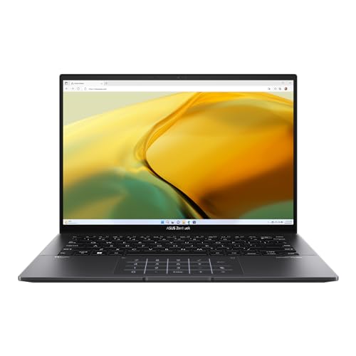 ASUS Zenbook 14 OLED 2023 Business Laptop 14 2880x1800 Touchscreen 8-Core AMD Ryzen 7 7730U 16GB LPDDR4 512GB SSD AMD Radeon Graphics Wi-Fi 6E Backlit Keyboard Fingerprint Win11 Home wONT 32GB USB