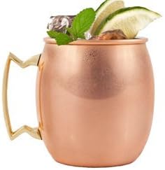 The Copper Mule's 16 oz Copper Moscow Mule Mug