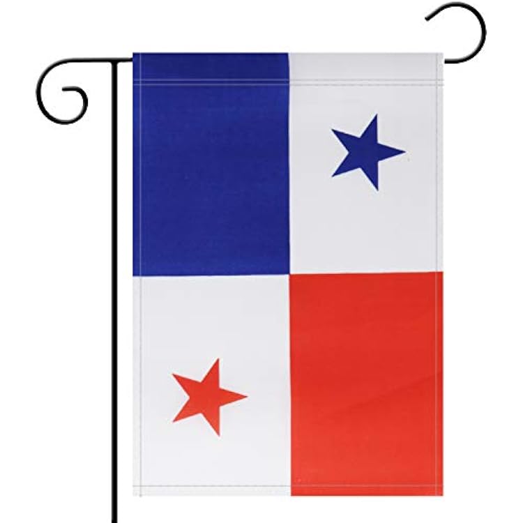 No Logo Garden Flag Panama Panamanian Garden Flag,Garden Decoration Flag,Indoor and Outdoor Flags,Celebration Parade Flags,Anniversary Celebration, National Day,Double-Sided.