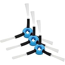3pcs Side Brush Compatible for Hobot Legee 669/668/7 Robot Vacuum Cleaner Handheld Cordless Brush Replacement Vac Attachments