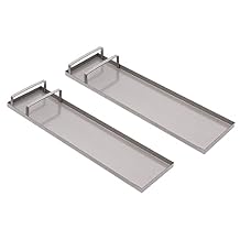 1 Pair 28"x8" Concrete Knee Boards Slider Knee Boards,Stainless Steel Concrete Slider Tools,Cement Kneeler Board Moving Sliders for Concrete Finishing (Without Pads)