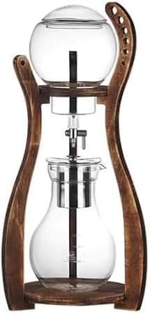 Cold Brew Coffee Maker - Stainless Steel Ice Drip Brewer, Adjustable Flow Control, Brews 6-8 Cups, for Home Office