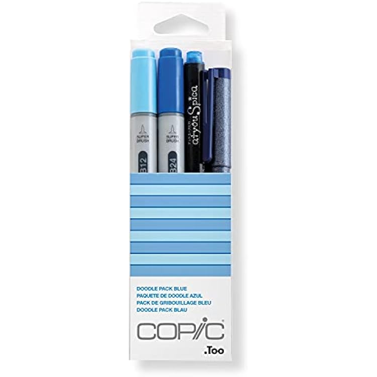 Copic Marker DPBLU Doodle Pack, Blue