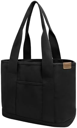 TeeYee 16oz Canvas Tote Bag Casual Multi pockets Handbags Large Capacity Shopping Shoulder Bag with Pocket Bags Work Purses | Shopper bag, Zipper pockets, Unsex design, Organized slots