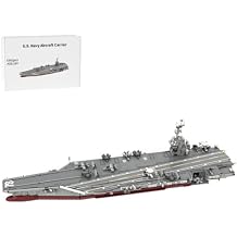 Nuclear-Powered US. Navy Aircraft Carrier Building Blocks, 1:300 Scale MOC-192566 Military-Themed Assembly Kits, Perfect for Present, 6361 Pieces, Upgrated Version