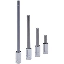 Genius Tools 208+2534 1/4" Dr. 4mm Hex Bit Socket