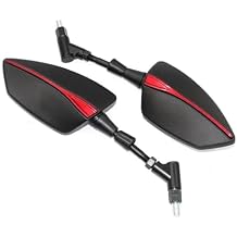 For Super Soco TC TCmax TS TSx Motorcycle Rearview Side Mirrors Universal 8MM 10MM Screw(NO LOGO Red)