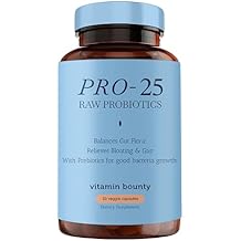 Vitamin Bounty Pro-25 Probiotics for Women & Men - 25 Billion CFU - Probiotic Prebiotic for Digestive Health & Gut Support with Lactobacillus Acidophilus, Bifidobacterium Probiotic - 30 Veg Capsules