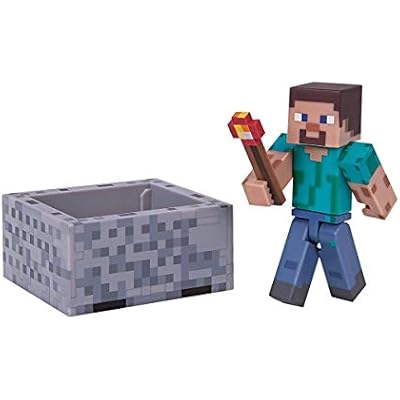 Minecraft Steve with Minecart Figure Pack