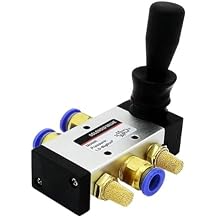 4H210-08 4H310-10 4H410-15 2 Position 5 Port Air Manual Valve Pneumatic Control Valve 5/2 Way Hand Lever Operated Control Valve(With-10mm-Fittings,4H410-15)