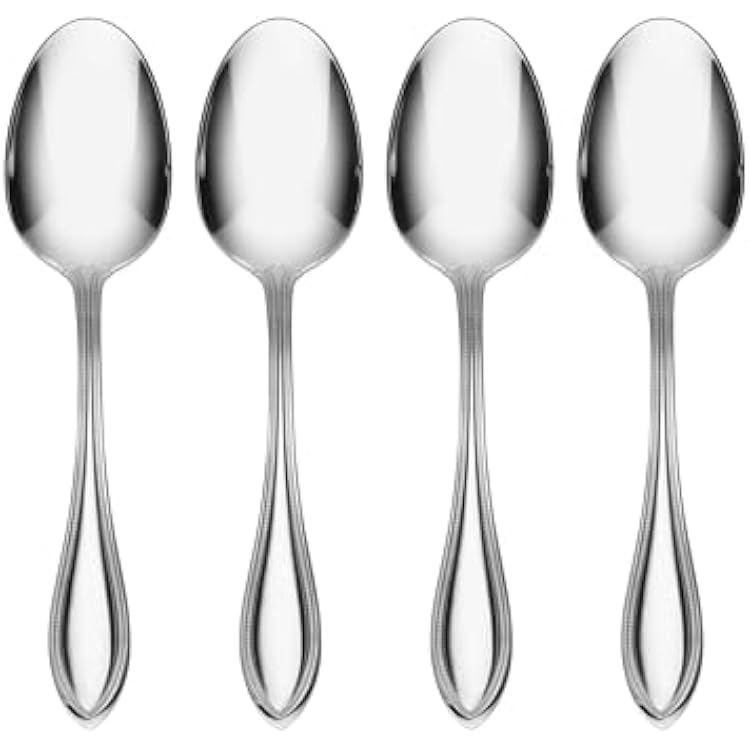 Oneida American Harmony Everyday Flatware Dinner Spoons, Set of 4