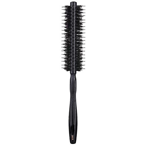 PERFEHAIR Round Brush with Natural Boar and Nylon Bristles, Small Volumizing Hair Brush- 1.5 Inch Diameter Barrel