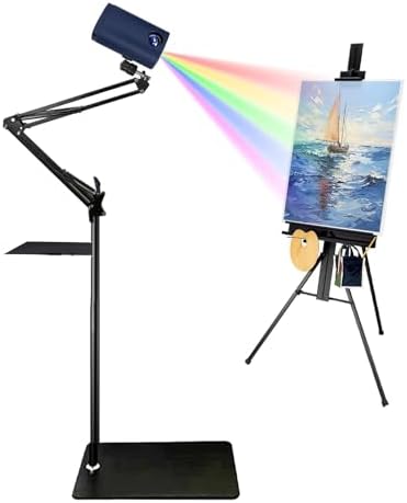 Smart Projector for Tracing, Drawing & Painting, Desktop Wall Canvas Projection with Remote Control, Adjustable Size & Angle Drawing Tool
