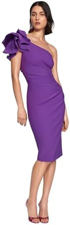 Joseph Ribkoff Lux Twill One-Shoulder Sheath Dress Style 241755