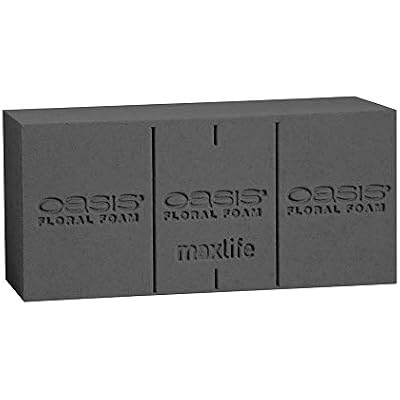 Oasis Midnight Floral Foam Bricks - MaxLife Standard Wet Foam for Fresh Flowers Case of 24