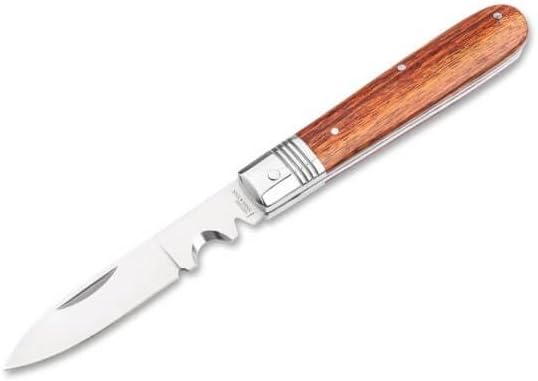 Boker History Knife & Tool Cable Knife, Stainless Steel, Manual, Slipjoint, 01HY004, Ebony Handle, Brown