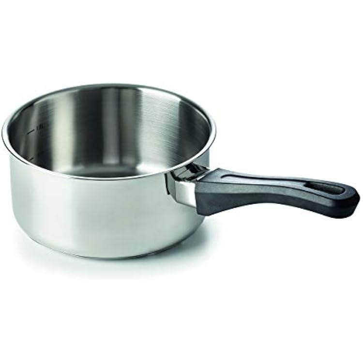 Beka Polo 12036124 Stainless Steel Saucepan, 12 cm, Black