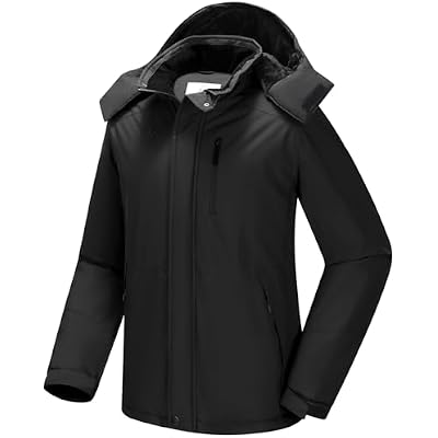 CAMELSPORTS Mens Winter Jacket Windproof Ski Snow Jacket