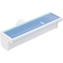 Waterfall Spillway with LED Lights, Lighted Acrylic Waterfall Pool Fountain, Patio Pool Kit on The Wall, Expanded Water Flow Platform, Pool Water Feature for Indoor Outdoor Decor (4W)