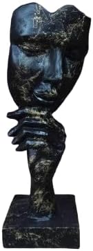 A piece of mind (9.85 inch, bust, Elegant Lady statue, birthday sculpture, lovers' craft, gift trinket) Mukemel Designs -BTC0085 (black)