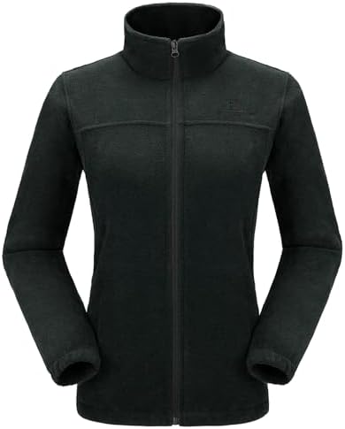 CAMEL CROWN Women Full Zip Fleece Jackets with Pockets Soft Polar Fleece Coat Jacket Sweater for Spring Outdoor