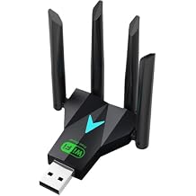 AC1300 USB WiFi Adapter, Suitable for PC Desktop 2.4G/5G Dual Band 1300M Wireless Network Adapter, WiFi Dongle, Supports Windows 11/10/8.1/8/7/XP/Mac