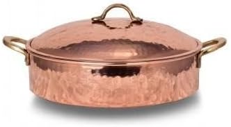 Karnıyarık Tencere 5 No 24 Cm El Dövme Kırmızı Turna8161-1