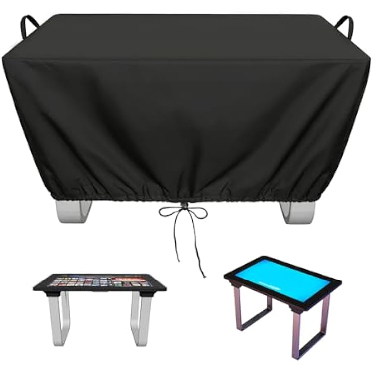 Game Table Cover Compatible with 32 Arcade1Up Infinity Game Table, 420D Waterproof Screen Protector, Black