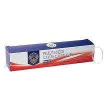 100 Pack 1 Oz Silver Eagle Coin Capsules 25 Pack with 7 Foam Rings Direct Fit 40.6mm H40 Holders for Multiple Coin Sizes Penny Nickel Quarter Archival Safe
