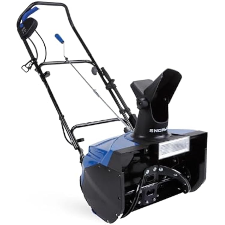Snow Joe Ultra Corded Electric Snow Blower with Headlight, 18-Inch Clearing Path, 15-Amp Motor - Heavy-Duty Blowing Machine and Thrower for Ice Removal from Driveway, Sidewalk, and Walkway, SJ623E