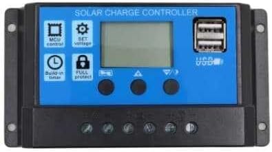 Akıllı Güneş Paneli Şarj Kontrol Cihazı Regülatörü - 30A