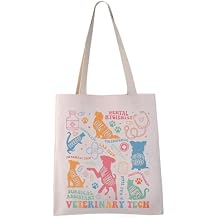 VAMSII Vet Tech Tote Bag Veterinary Tech Gift Veterinary Medicine Shopping Bag Tote Bag (Veterinary Tech tote)
