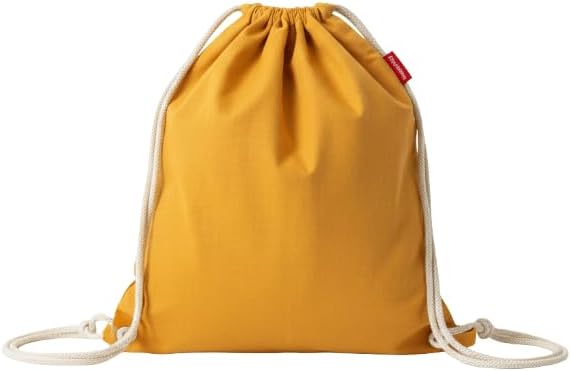 Baghashtag Baskısız Büzgülü Sarı Mini Sırt Bez Çanta