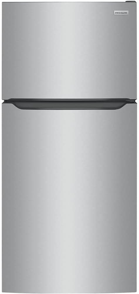 Frigidaire FFTR2045VS 30 in. 20 cu. ft. Top Freezer Refrigerator in Stainless Steel, Garage Ready