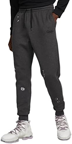 Nike Mens Fleece Athletic Joggers Pants as1, Alpha, m, Regular, Regular, Black HeatherBlack, Regular