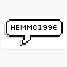 Hemmo1996-5Sos Speech Bubble Vinyl Decal Bumper Sticker 5"
