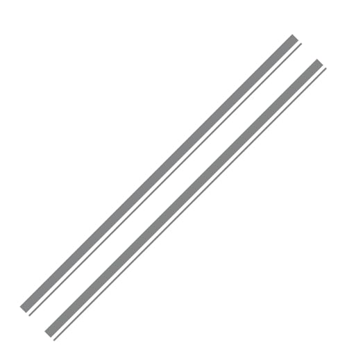 2PCS Car Side Stripe Stickers Vinyl Film Auto Decor Decals Compatible with Volkswagen Golf Polo Auto Tuning AccessoriesGlossy Gray