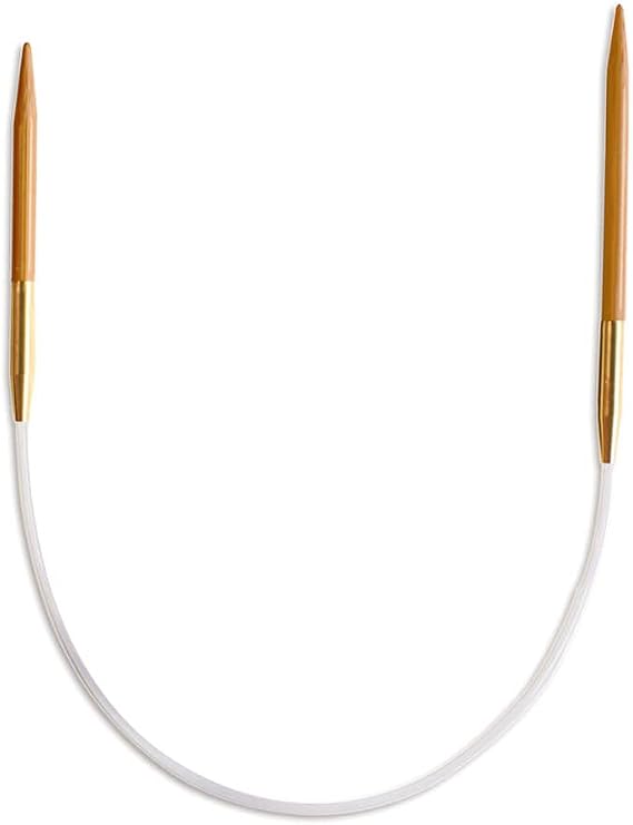 Seeknit Circular Knitting Needles, Bamboo, Brown, 23 cm x 2 mm